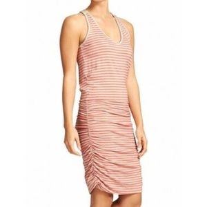 Athleta Stripe Tee Racerback  Dress Size Medium